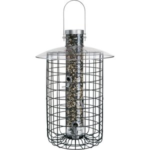 Droll Yankees B7 Sunflower Domed Cage Shelter Bird Feeder, 20-in
