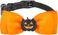 Frisco Black Glitter Cat collar with Pumpkin Bow