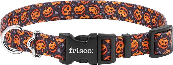 Frisco Spooky Pumpkin Dog Collar, Large slide 1 of 5