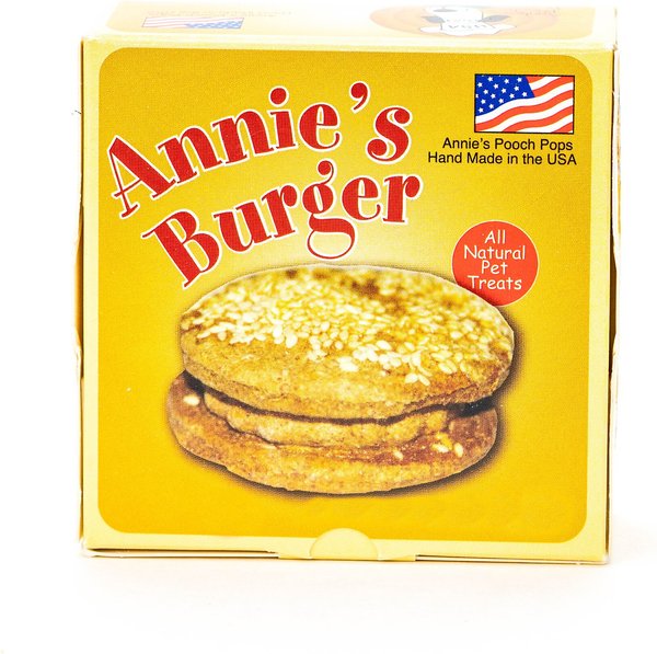 Annie's Pooch Pops Burger Dog Treats, 1.8-oz bag slide 1 of 9