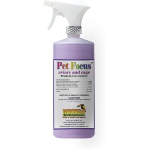 Mango Pet Pet Focus Ready-To-Use Bird Aviary & Cage Cleaner, 32-oz bottle