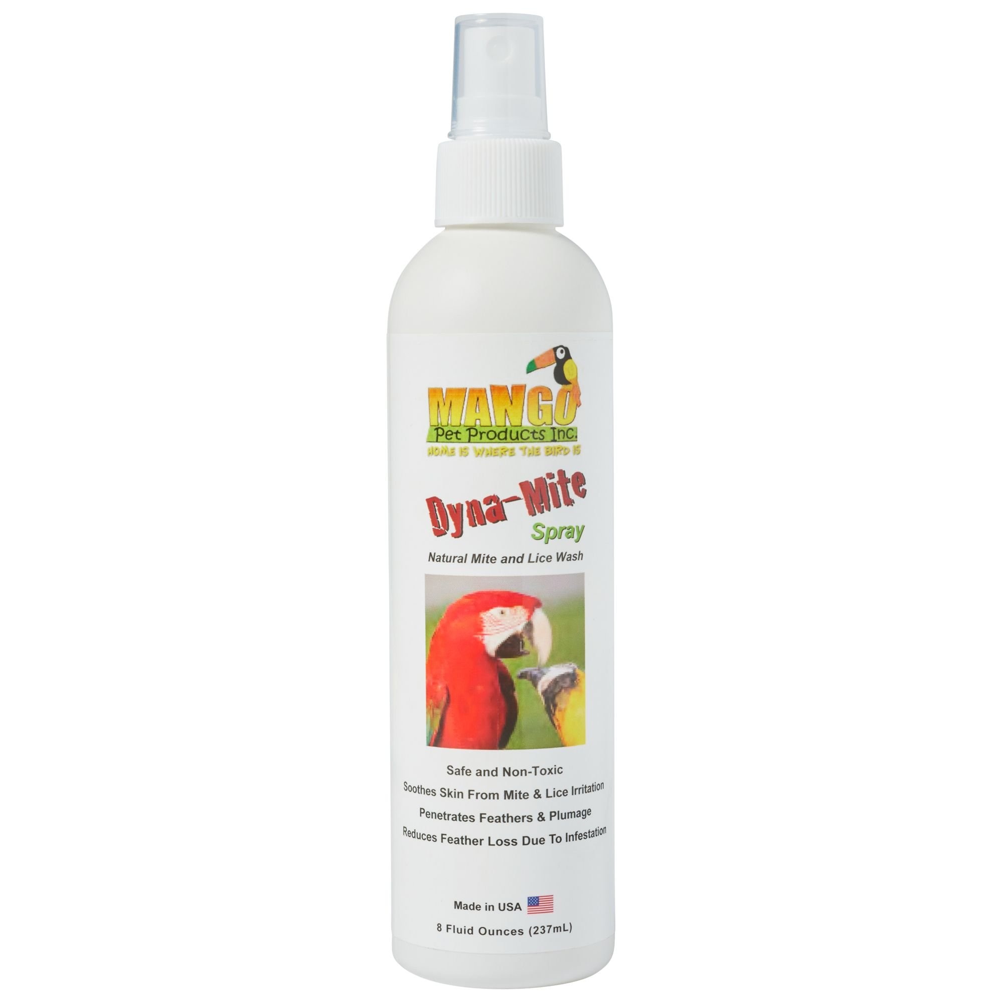 MANGO PET Dynamite Mite & Lice Bird Spray, 8oz bottle Customer
