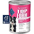 Blue Buffalo True Solutions Top Form Active Breed Wholesome Grains Adult Wet Dog Food, 12.5-oz can, case of 12