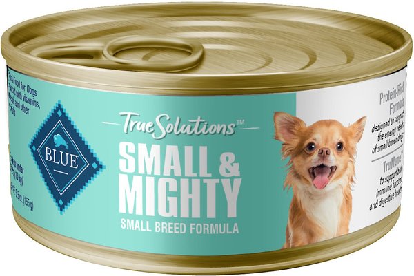 Blue Buffalo True Solutions Small & Mighty Small Breed Formula Adult Wet Dog Food, 5.5-oz can, case of 24 slide 1 of 9