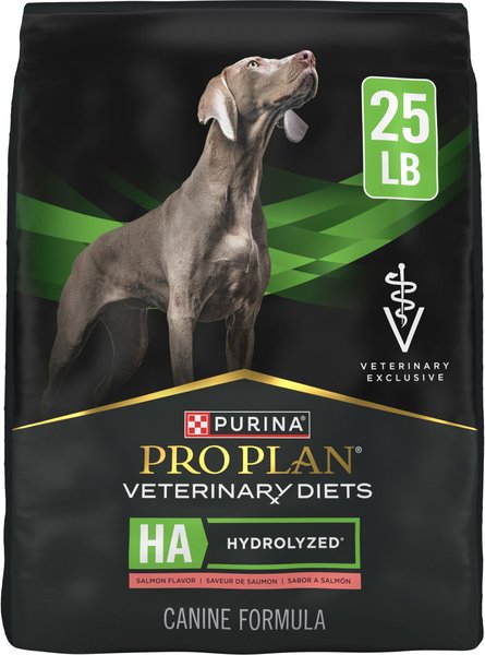 Purina Pro Plan Veterinary Diets HA Hydrolyzed Salmon Flavor Dry Dog Food, 25-lb bag slide 1 of 9