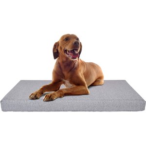 Petlibro Memory Foam Rectangular Dog Bed, Grey, X-Large