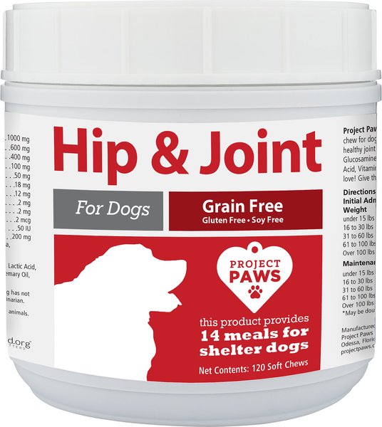 Project Paws Original Grain-Free Hip & Joint Dog Supplement Chews