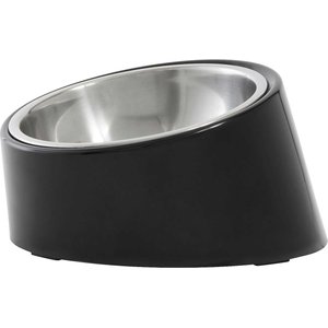 Frisco Slanted Stainless Steel Bowl, 1.25 Cups, bundle of 2, Black