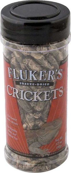 Fluker's Freeze-Dried Crickets Reptile Treats, 1.2-oz jar, bundle of 3 slide 1 of 2
