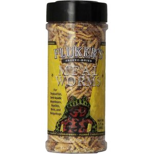 Fluker's Freeze-Dried Mealworm Treats, 1.7-oz jar, bundle of 3