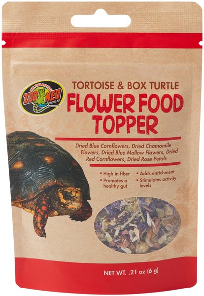 Zoo Med Tortoise & Box Turtle Flower Food Topper, 6-g bag, bundle of 3 slide 1 of 1