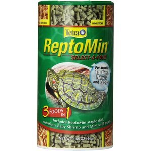 Tetra ReptoMin Select-A-Food 3 in 1 Mini-Sticks Turtle, Newt & Frog Food, 1.55-oz jar, bundle of 3