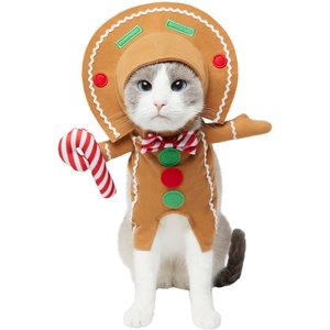 Frisco Front Walking Gingerbread Dog & Cat Costume, X-Small