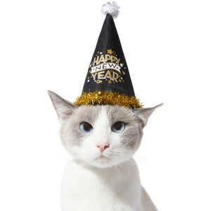 Frisco Happy New Year Dog & Cat Hat, X-Small/Small