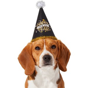 Frisco Happy New Year Dog & Cat Hat, X-Small/Small