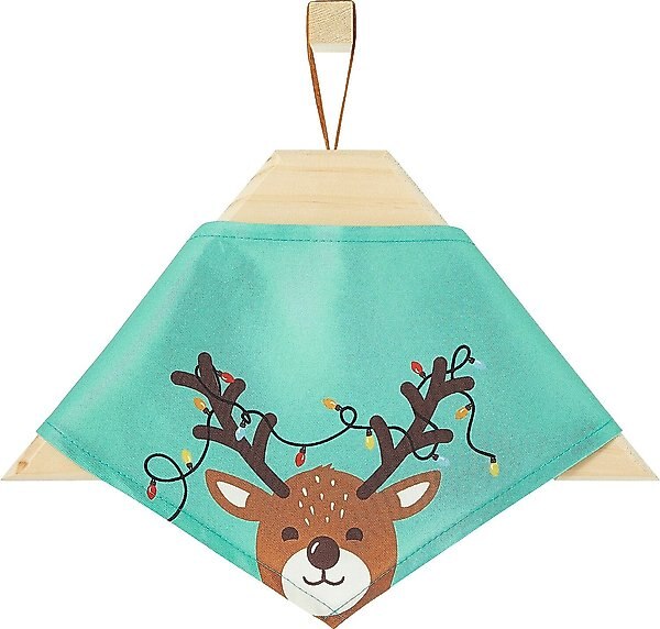 Frisco Peekaboo Reindeer Dog & Cat Bandana, Medium/Large slide 1 of 6