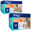 Frisco Training & Potty Pads, 22-in x 23-in, 150 count, + Extra Large, 28-in x 34-in, 40 count