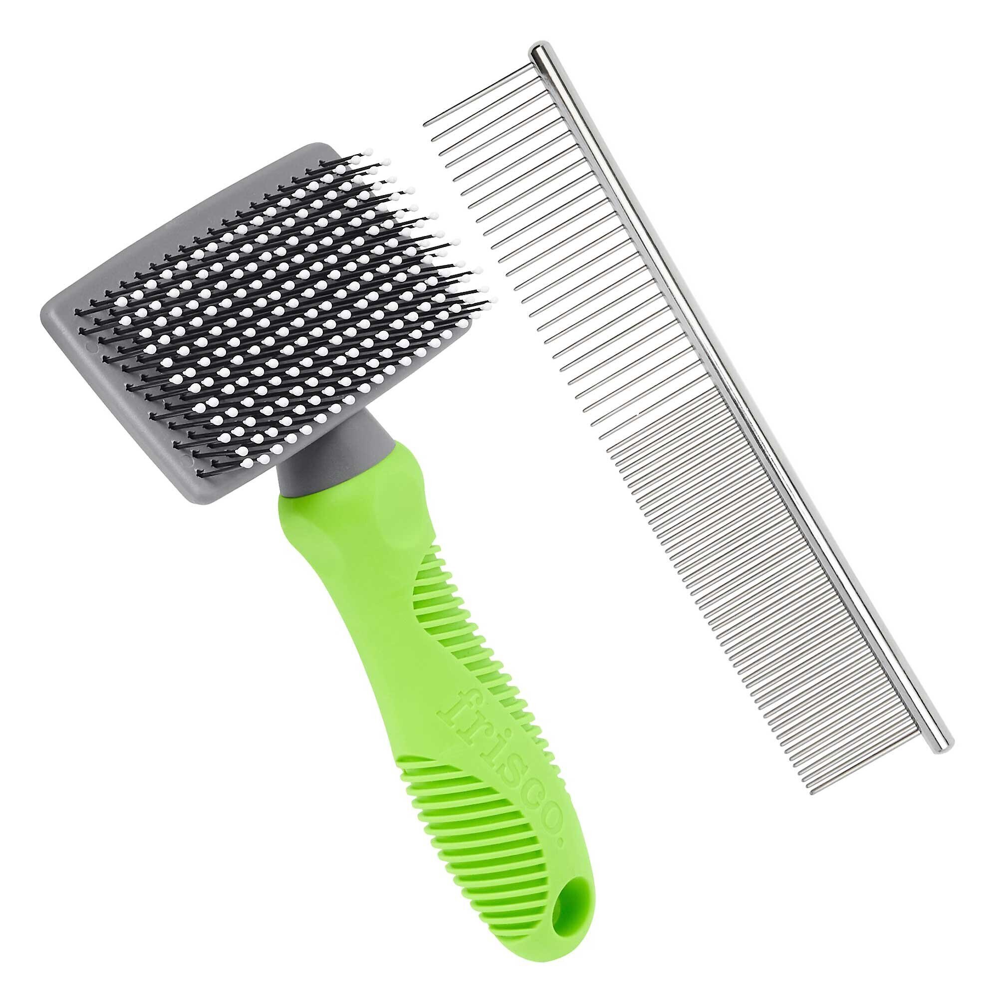 KONG Dog ZoomGroom MultiUse Brush & Buddy Wash Original Lavender