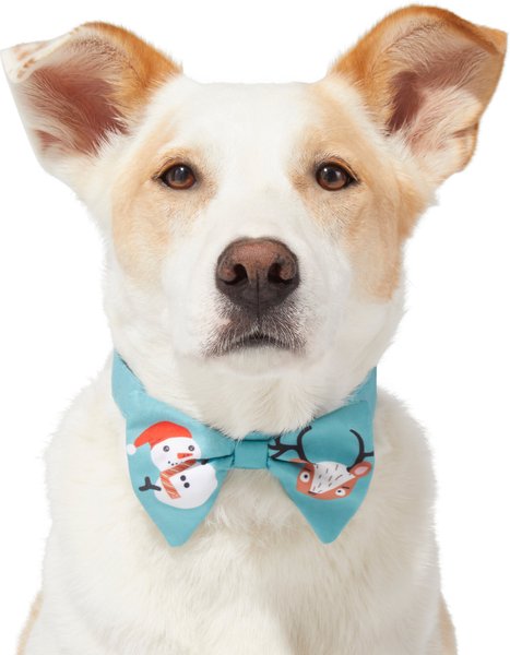 Frisco Snowman Reindeer Dog & Cat Bow Tie, Medium/Large slide 1 of 6
