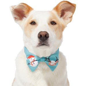 Frisco Snowman Reindeer Dog & Cat Bow Tie, Medium/Large