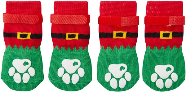 Frisco Non-Skid Elf Dog Socks, Size 2 slide 1 of 6