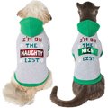 Frisco Flip Sequin Naughty/Nice List Dog & Cat Hoodie, 1 count, Small