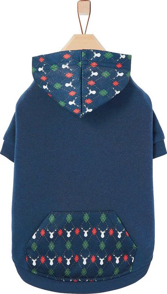 Frisco Argyle Plaid Dog & Cat Hoodie, X-Small slide 1 of 8