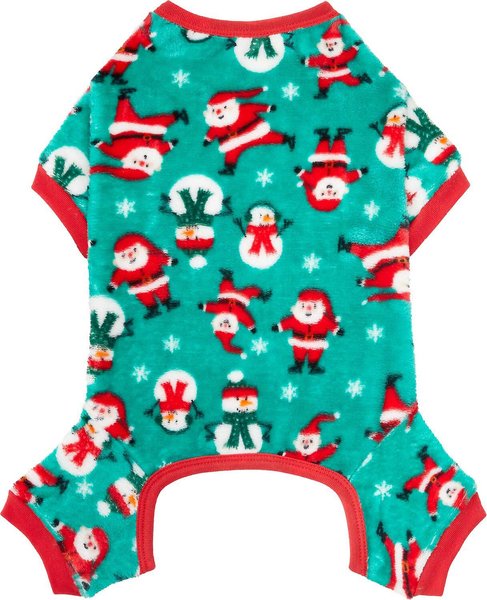 Frisco Jolly Christmas Dog & Cat Cozy Plush Fleece PJs, X-Small slide 1 of 7