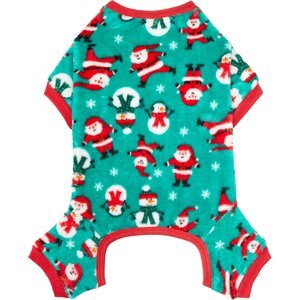 Frisco Jolly Christmas Dog & Cat Cozy Plush Fleece PJs, Medium