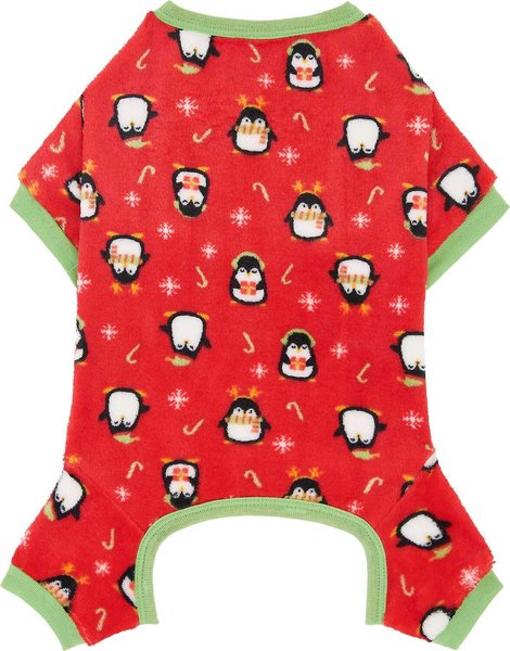 Frisco Festive Penguin Dog & Cat Cozy Plush Fleece PJs, Large slide 1 of 8