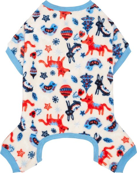 Frisco Scandinavian Woodland Dog & Cat Cozy Plush Fleece PJs, X-Small slide 1 of 7