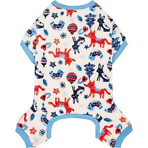 Frisco Scandinavian Woodland Dog & Cat Cozy Plush Fleece PJs, X-Large