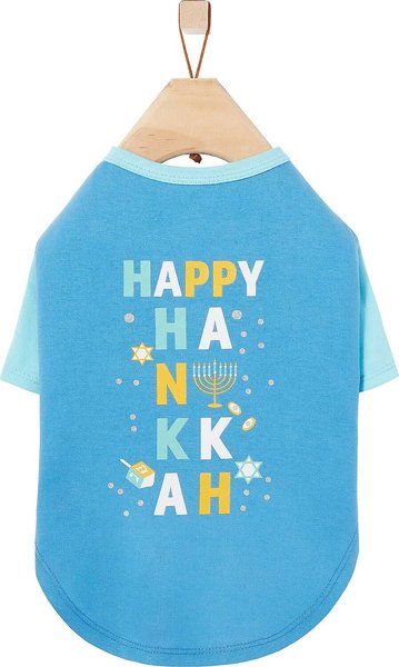 Frisco Happy Hanukkah Dog & Cat T-shirt, X-Small slide 1 of 7