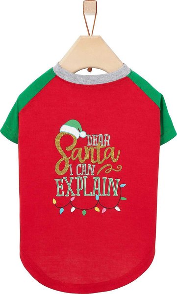 Frisco Santa I Can Explain Dog & Cat T-shirt, X-Small slide 1 of 7