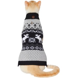 Frisco Fair Isle Moose Dog & Cat Turtleneck Sweater, X-Small
