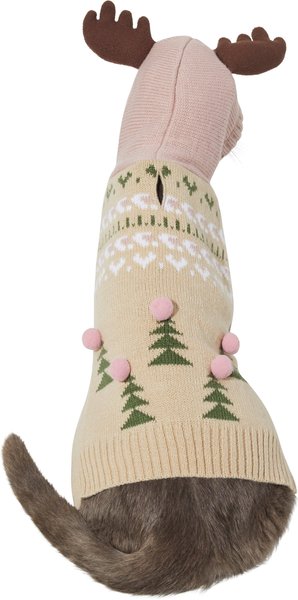 Frisco Nordic Fair Isle Dog & Cat Hooded Sweater, X-Small slide 1 of 8