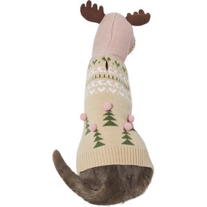 Frisco Nordic Fair Isle Dog & Cat Hooded Sweater, X-Small