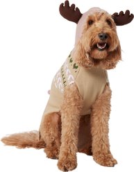 Frisco Nordic Fair Isle Dog & Cat Hooded Sweater, Large