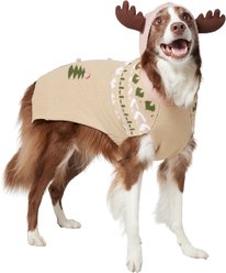 Frisco Nordic Fair Isle Dog & Cat Hooded Sweater, XX-Large