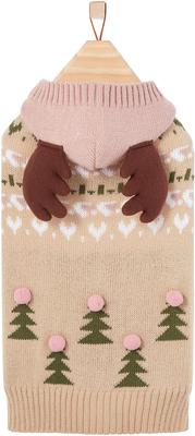 Show full view: Frisco Nordic Fair Isle Dog & Cat Hooded Sweater, XX-Large slide 4 of 8