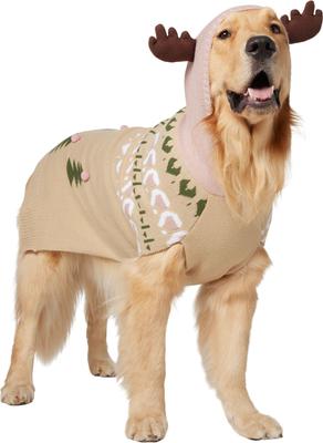 Frisco Nordic Fair Isle Dog & Cat Hooded Sweater