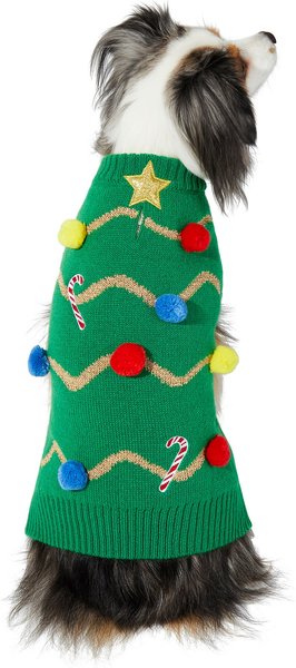 Dog christmas tree sweater sale