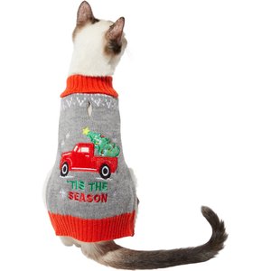Frisco Holiday Truck Dog & Cat Sweater, Small