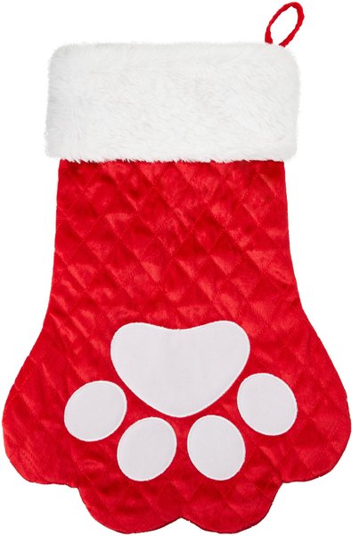 Frisco Quilted Paw Print Pet Stocking, One Size slide 1 of 3