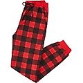 Frisco Red Buffalo Plaid Polar Fleece Unisex Adult Pajama Pants, X-Large