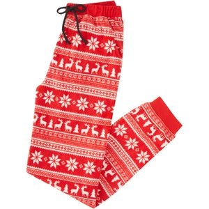 Frisco Holiday Fair Isle Polar Fleece Unisex Adult Pajama Pants, Small