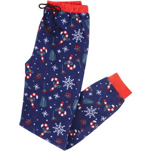 Frisco Snowy Nights Polar Fleece Unisex Adult Pajama Pants, Medium