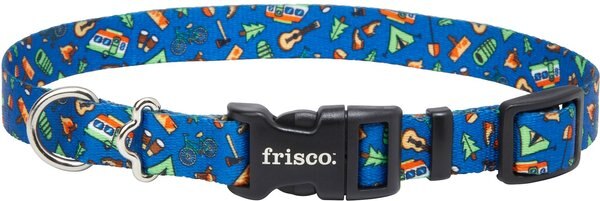 Frisco Camping Fun Dog Collar,Extra Small: 8 to 12-in Neck, 5/8-in Wide slide 1 of 4