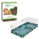 MidWest Guinea Habitat Guinea Pig Home, Plus & Carefresh Small Animal Bedding, Natural, 60-L