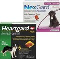Bundle: Heartgard Plus Chew for Dogs, 26-50 lbs, (Green Box), 6 Chews (6-mos. supply) & NexGard Chew fo...
